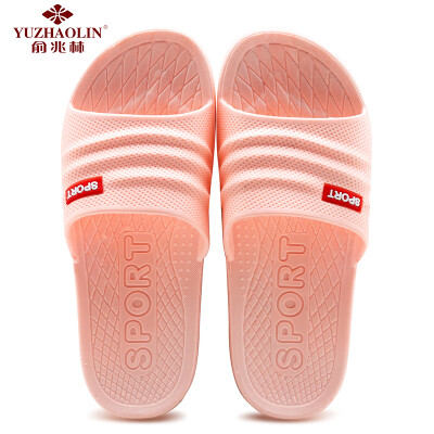 

Yu Zhaolin YUZHAOLIN Couple home&men indoor soft thick bathroom shower anti-slip sandals&slippers 8811 pink 40-41