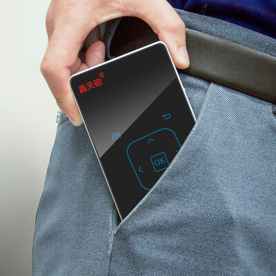 

Poner Saund DLP100WM portable projection mobile phone office projection built-in battery with one hand to support red&blue 3D support without network mobile phone with the same screen