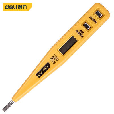 

Deli deli digital display test pencil test pencil electroscope electrician pen electrician screwdriver 12-250V DL8003