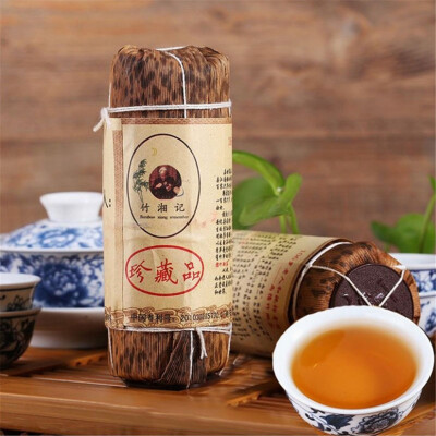 

C-HC006 Chinese Green Food Black tea 200 g Premium Nature The Antifatigue Hunan Auhua Brick Tea Decompress Jinhua Fu Brick Post