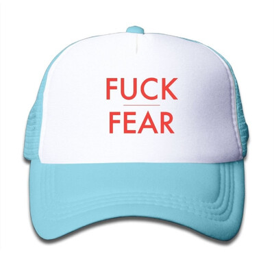 

FUCK FEAR Baseball Hat Adjustable Mesh Cap For Child