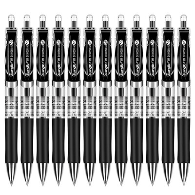 

Guangbo guangbo 50 box 05mm press black gel pen bullet pen pen ZX9K35D-50