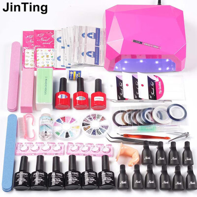 

Nail art set NAIL Lamp Dryer Manicure Tool 6 Color 10ml Soak Off Nail Polish Gel varnishes Base Gel Top Coat lacquer nail kits