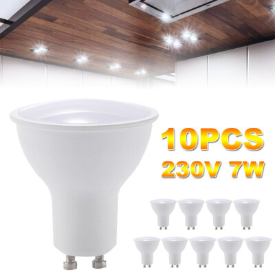 

10Pcs GU10 7W Bright LED Cup Light Spotlight Lamp Bulb White Lighting 230V Energy Saving