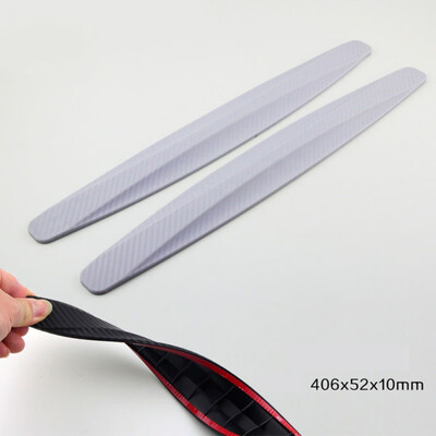 

2Pcs Car Bumper Protector Corner Guard Anti-Scratch Strips Sticker Protection Body Protector Moldings Valance Chin Accessories