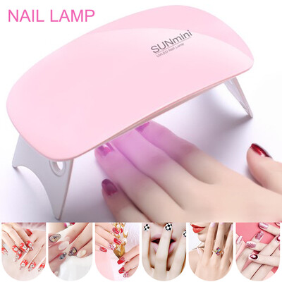 

6W Nails Lamp LED Light Portable Mini UV LED Lamp Nail Dryer Gel Nail Art Tool