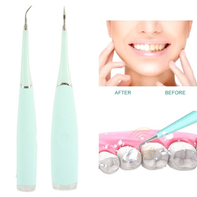 

2 Colors High Quality Portable Electric Sonic Dental Scaler Tartar Calculus Plaque Remover Whiten Teeth Stains Tool