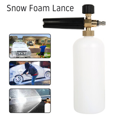 

Car Pressure Washer Snow Foam Lance 1L Soap Bottle Spray Jet Car Wash Cannon Gun 14