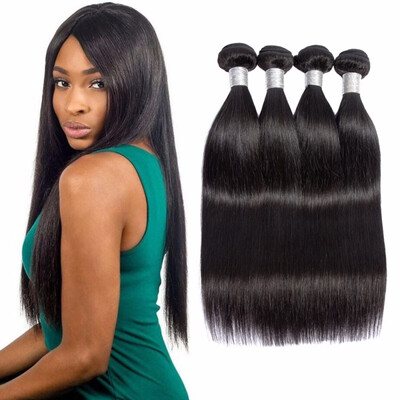 

Nami Hair Brazilian Straight Hair 4 Bundles 100 Human Hair Bundles Remy Hair Weave Extensions Natural Color