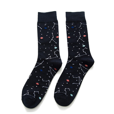 

Middle Tube Socks Casual Style Printed Soft Breathable Sweat Absorption Elastic Anti-slip Cotton Hosiery Footwear Accessories