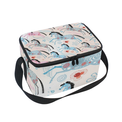 

ALAZA Lunch Box Insulated Lunch Bag Large Cooler Tote Bag Texture Of A Horse for Men Women Girls Boys