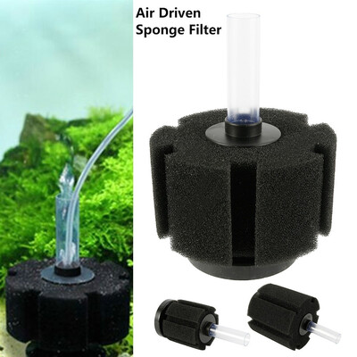 

45-270L Black Aquarium Fish Tank Pond Fountain Cleaning Filter Biochemical Sponge Foam Oxygen Fry Air Water Pump