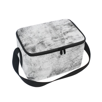 

ALAZA Lunch Box Marble Pattern Insulated Lunch Bag Large Cooler Tote Bagfor Men Women