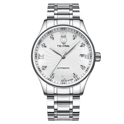 

TEVISE 8122S Automatic Mechanical Watch Men Water-resistant Stainless Steel Strap Alloy Casing