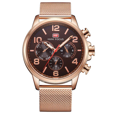 

BOFUTE Male Watches Business Watch Quartz Watches Japanese Movement Noctilucent Waterproof Fake Three Eyes 0001G