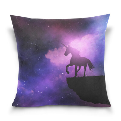 

ALAZA Throw Pillow Cover 16 X 16 inch Christmas Gift Cushion Cover with Fantasy Unicorn Printed Pillowcase