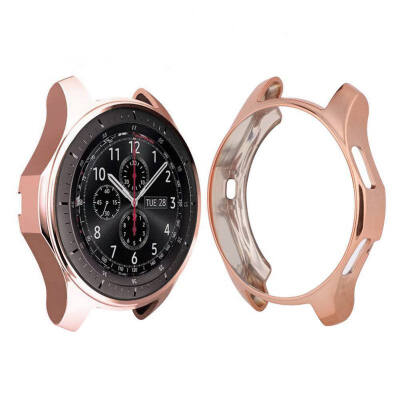 

46mm 42mm Soft TPU Plated All-Around Protective Cases Shell Frames New Smart Watch Case Cover for SamSung Gear S3 Galaxy Watch