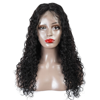 

Amazing Star Human Hair Water Wave Crochet Lace Front Wigs Brazilian Virgin Hair Lace Front Wigs with Baby Hair Soft&Bouncy