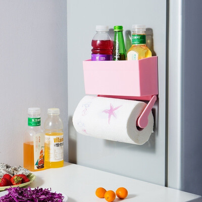 

Storage box for refrigerator fresh-keeping film Storage box Kitchen towel rack Food storage box condiment roll rack
