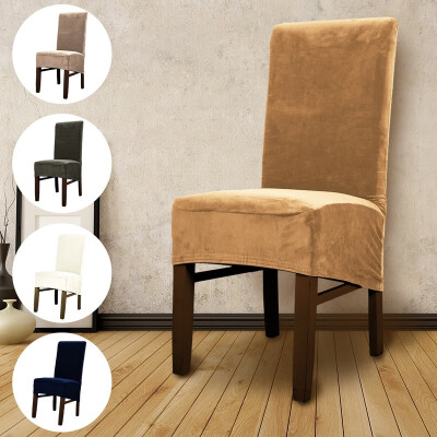 

Willstar 123pcs Velvet Stretch Chair Cover Chair Slipcovers Protector Home Dining Room Decorate