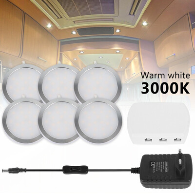 

6 LED Cabinet Light Lamp Kitchen Cabinet Light Flat Surface-mounted Spot Light