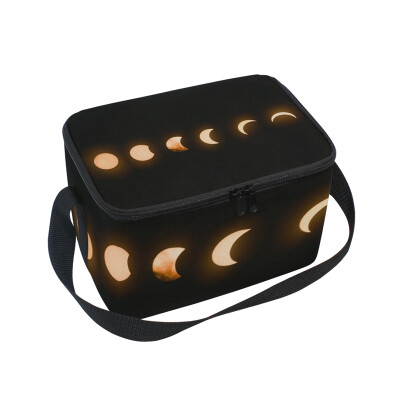 

ALAZA Lunch Box Lunar Eclipse Insulated Lunch Bag Large Cooler Tote Bagfor Men Women