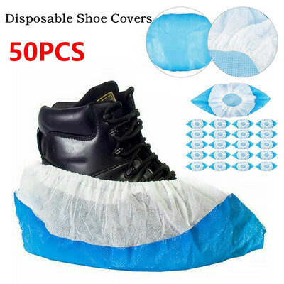 

50PCS25Pairs Disposable Shoe Covers Blue Colour Carpet Floor Protector Foot Covering
