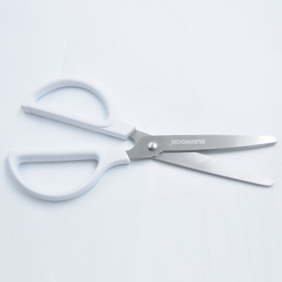 

Sanmu SUNWOOD 173mm Xuan arc blade series office household scissors white 91130