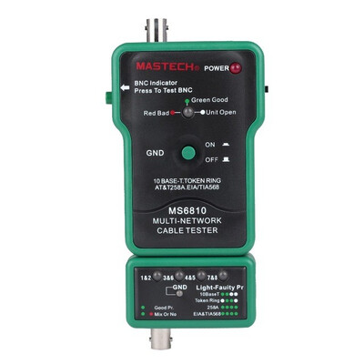 

MASTECH MS6810 High Speed Testing Multi Network Cable Tester Meter RJ45 BNC Tests for Coaxial Cable