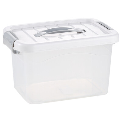 

Van Gogh VENGO Haina bright color portable storage box special small hundred-nine box household storage box storage box about 8L transparent color