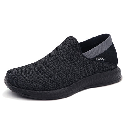 

Warrior Mens casual trend wild flying sneakers WXY-6189 all black 42