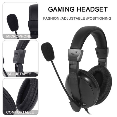 

Gaming Headset Mic Stereo Surround Headphone 35mm Wired