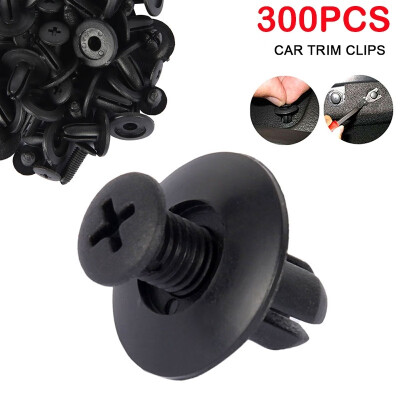 

300100PCS 8mm Hole Auto Plastic Rivet Trim Panel Fastener Clips Car Accessories