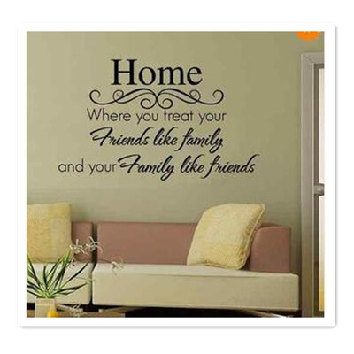 

2018 English poetry alphabet living room TV background wall sticker romantic bedroom bedside beautiful home new original brand