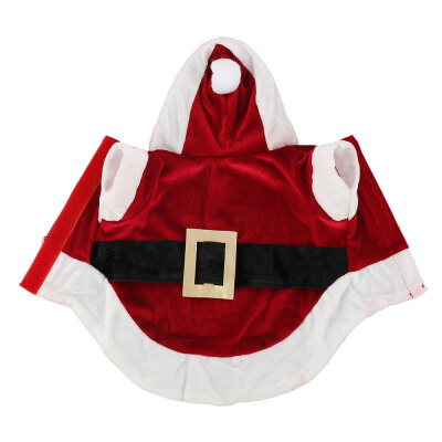 

Willstar Santa Dog Costume Christmas Cotton Pet Clothes Winter Hoodie Coat Clothes Dog Pet Clothing Chihuahua Yorkshire Poodle