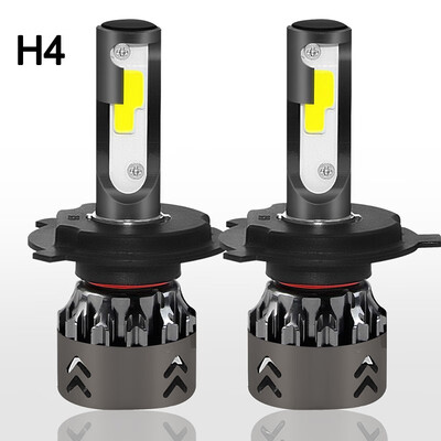 

1pair Automobile LED Headlamp Bulb 12V 60W 6500k white Car Fog Light Super Bright Spotlight lamp H1 H11 9006 H7 H4 Car Headlight