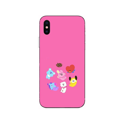 

BTS Bangtan Boys cartoon BT21 Soft Silicone Painting Case For Apple iPhone 6 6s 7 8 Plus X XR XS Max Soft TPU Printed Cover