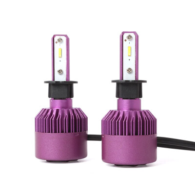 

H3 S2-TX-P Enhanced Edition PRO 2PCS Led Cob LED Chip Car Headlamp 36W 6500K White Light 8000LM Car Bulb Fog Light Purple