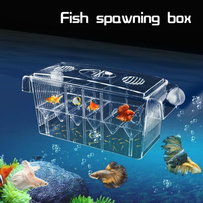 

Willstar Fish Breeding Box 4 Rooms Clear Acrylic Fish Tank for Breeding Nursery Isolation