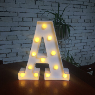 

NeillieN Twenty-six LED alphabetic lights decorative modelling lights plastic alphabetic digital night lightsDecorative lamp