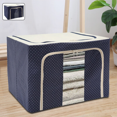 

High Quality Visual Double Open Non-woven Folding Storage Bag Home Storage Bag Box Cloths Quilt Organizer Cloth Storage