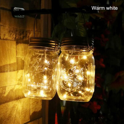 

UpperX 2M 20LED Fairy Light Solar Mason Jar Lid Lights Color Changing Garden Decor Have a bottle