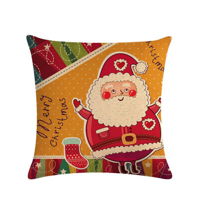 

1Pc Christmas Decorations for Xmas Pillowcase Santa Claus Pillow Cover Cushion Home Decor