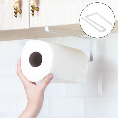 

Paper Roll Holder Iron Paint Hang Towel Tissue Preservative Film Rack Kitchen Bathroom Toilet Wardrobe Door Hook Holder