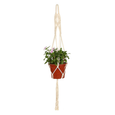 

Macrame Plant Hanger Indoor Outdoor Flower Pot Hanging Planter Basket Cotton Rope 4 Legs 39 Inch