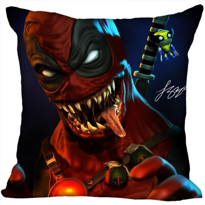 

Deadpool Hot Sale Pillow Case High Quality New Years Pillowcase Decorative Pillow Cover For Wedding Decorative Christma