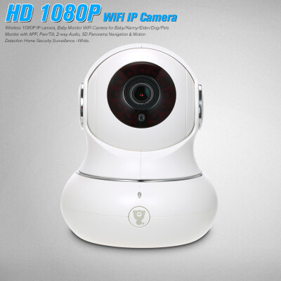 

Wireless 1080P IP camera Baby Monitor WiFi Camera for BabyNannyElderDogPets Monitor with APP PanTilt 2-way Audio 3D Panor