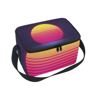 

ALAZA Lunch Box Art Sunset Insulated Lunch Bag Large Cooler Tote Bagfor Men Women