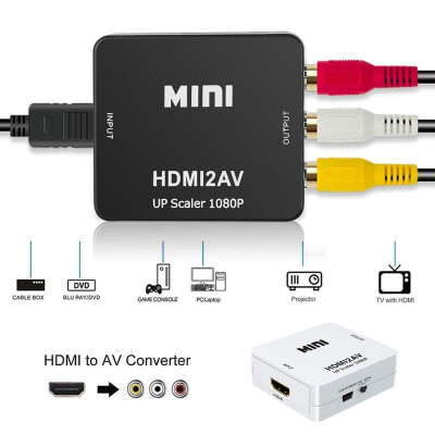 

Full HD Video 1080P HDMI to AV Mini Adapter 1080P Full HD Video Audio Converter with USB