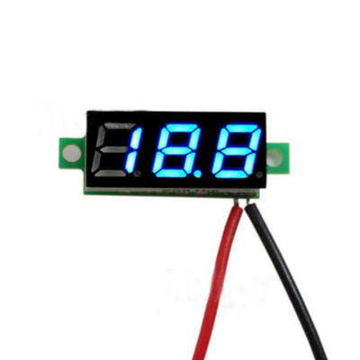 

028 Digital DC Voltmeter 1 Piece New Mini DC 0-30V Green LED 2 Wire Digital Display Voltage Voltmeter Panel Motor